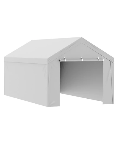 Gouun Carport Replacement Canopy Top + Side Wall 10x20 ft, Waterproof Uv-Protected Garage Tent Tarp