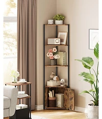 Slickblue 5 Tier Corner Shelf Unit Organizer for Living Room Storage