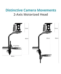Proaim Jr Pan-Tilt Head with 12V Joystick Control, 13.2 Lbs Capacity