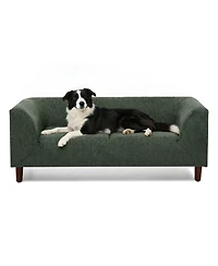 Clihome Dog Sofa with Arms and Backrest, Modern Pet Bed for Small/Medium Dogs