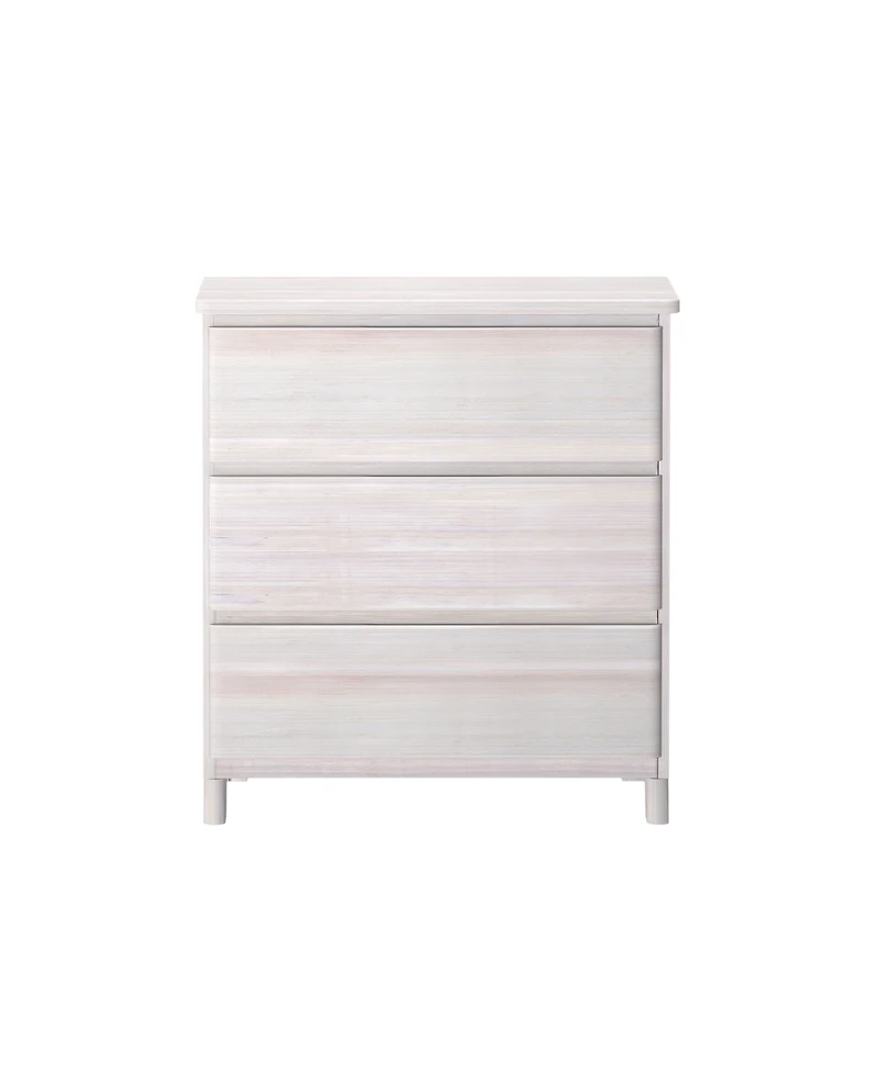 Max & Lily Solid Wood Modern Farmhouse 3 Drawer Dresser.