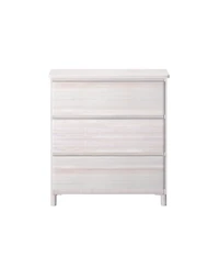 Max & Lily Solid Wood Modern Farmhouse 3 Drawer Dresser.