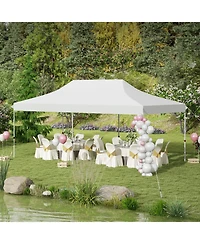 Gouun 10 x 20 feet Pop-Up Canopy Tent with 3-Level Height Adjustment and Carry Bag