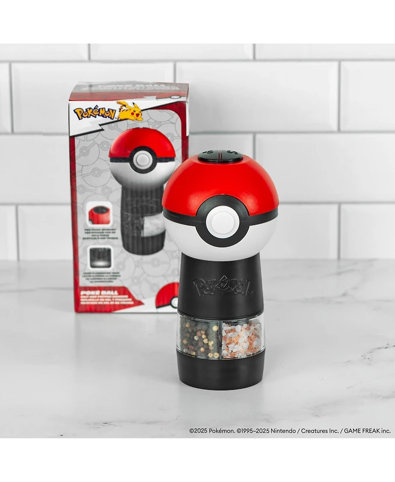 Uncanny Brands Pokemon Poke Ball Salt and Pepper Grinder
