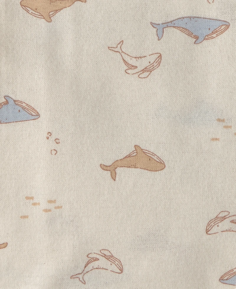 Carter's Baby Boys' Whale Receiving Blankets, 4-Pack