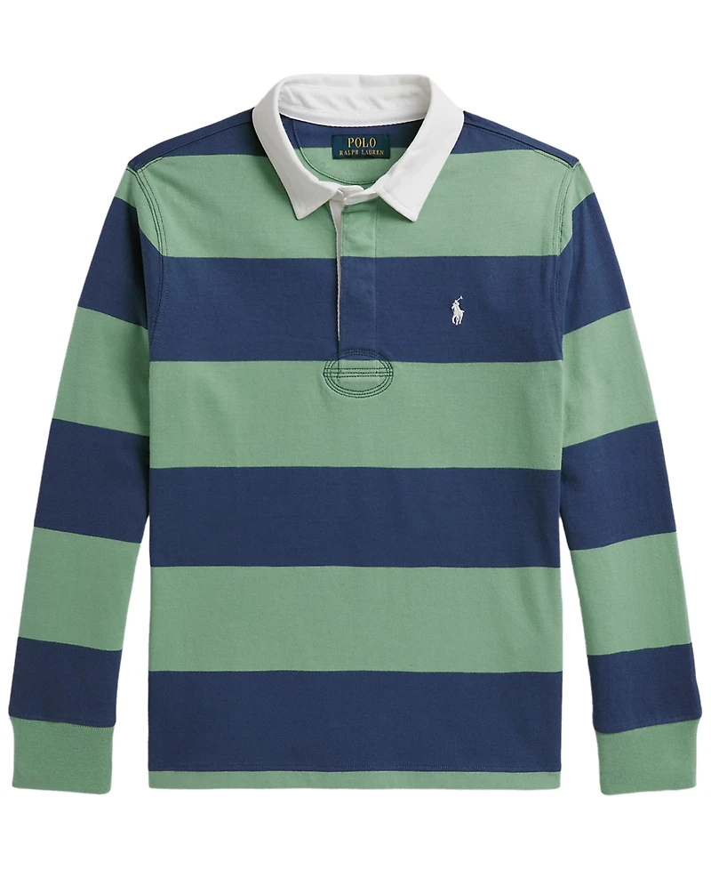 Polo Ralph Lauren Boys' 8T-20 The Iconic Rugby Long-Sleeve Shirt
