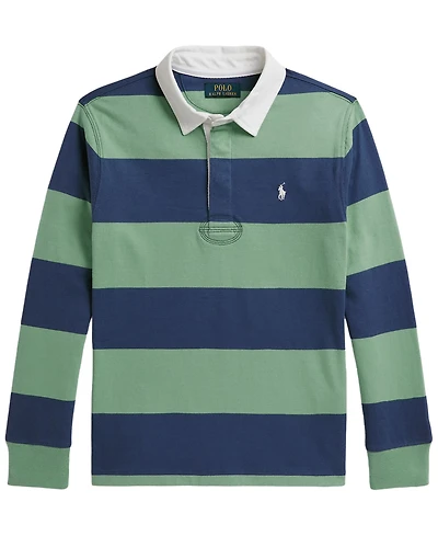 Polo Ralph Lauren Boys' 8T-20 The Iconic Rugby Long-Sleeve Shirt