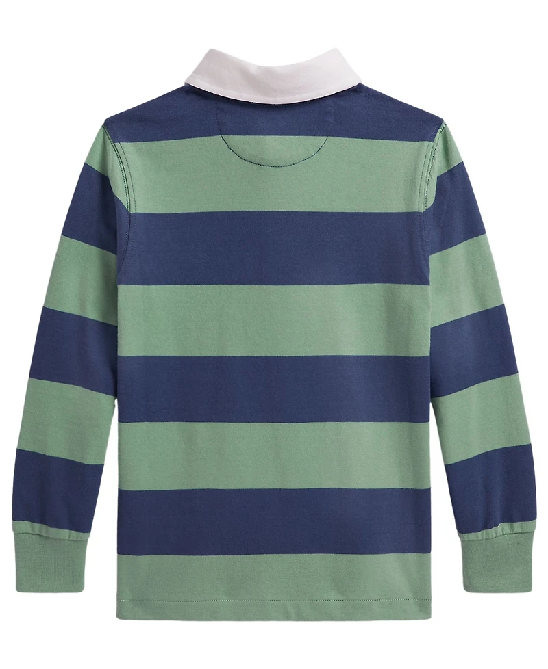 Polo Ralph Lauren Boys' 2T-7 The Iconic Rugby Long-Sleeve Shirt