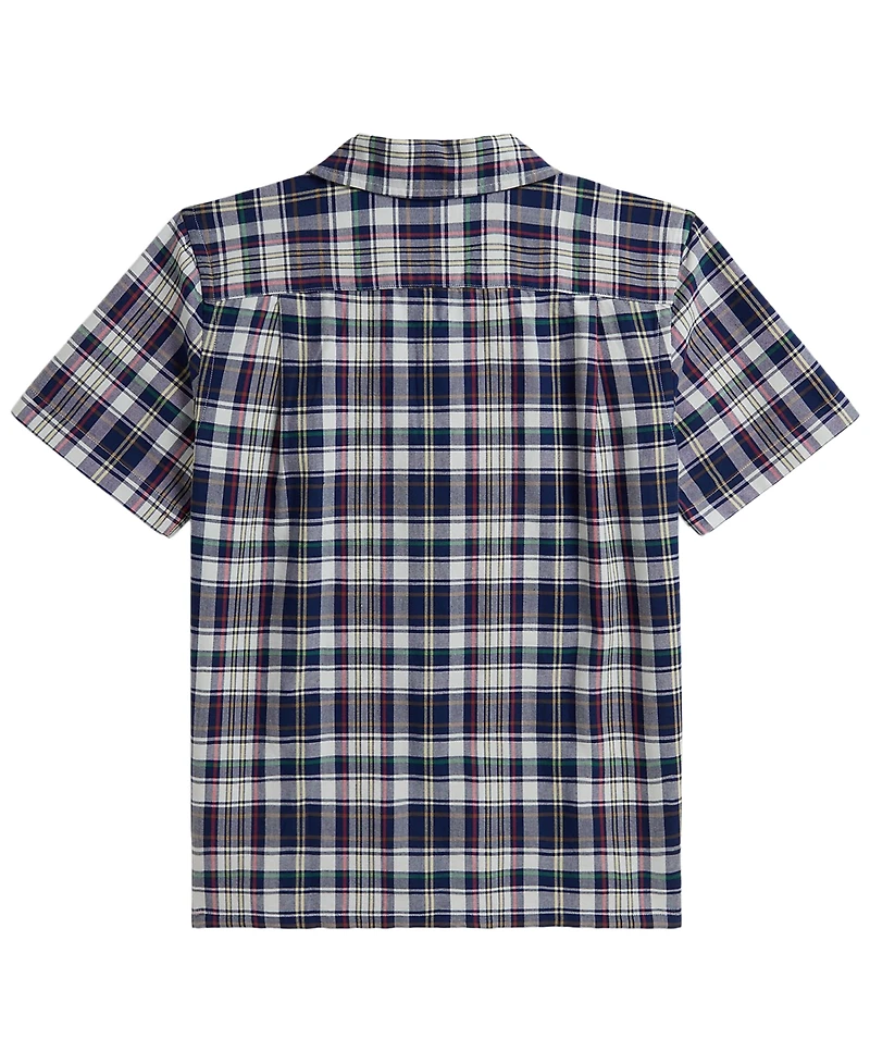 Polo Ralph Lauren Boys' 8-20 Plaid Cotton Oxford Camp Shirt