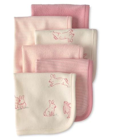 Carter's Baby Girls' Bunny Terry Washcloths, 6-Pack