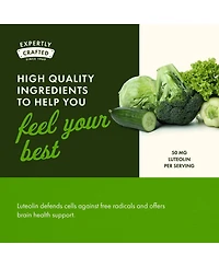 Swanson Luteolin Complex With Rutin, Brain Support Supplement, Memory, Mood and Cognitive Health, quality Formula for Nervous System, 30 Capsules