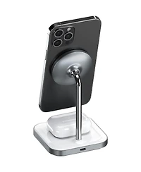 Satechi Aluminum 2-In-1 Magnetic Wireless Charging Stand for iPhone 12/13 and AirPods Pro