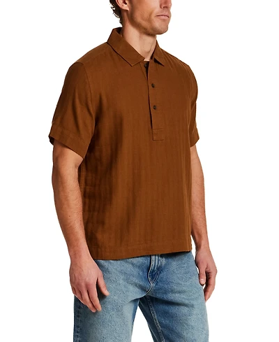 Weatherproof Vintage Men's Short-Sleeve Solid Polo Shirt