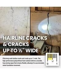 RadonSeal Concrete Foundation Crack Diy Repair Kit for Basement Wall Cracks