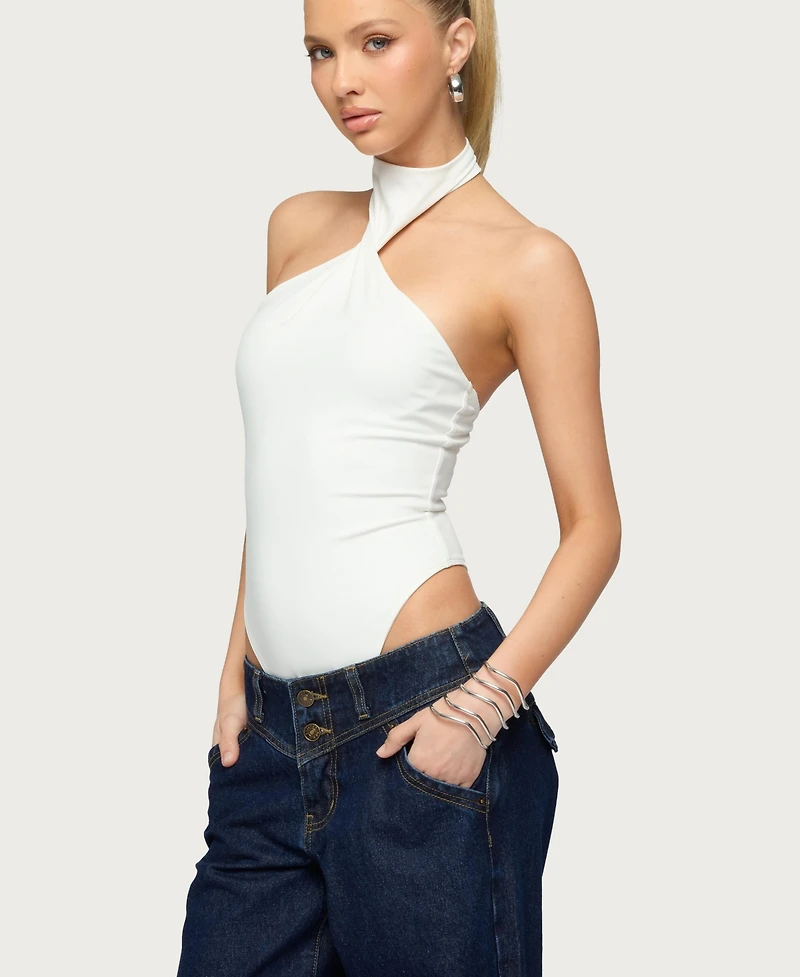 Edikted Women's Jimana Halter Neck Bodysuit