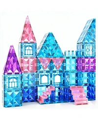Gnuadz 102pcs Magnetic Tiles Princess Castle Building Toys Kids Gifts