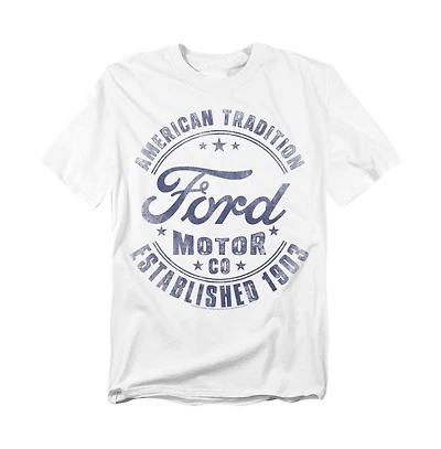 Mustang Men's Ford Built The Usa Retro T-Shirt