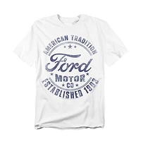 Mustang Men's Ford Built The Usa Retro T-Shirt