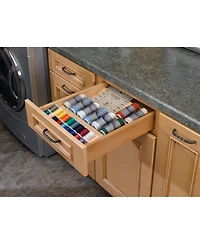 Rev-a-Shelf 16'' Kitchen Drawer Organizer Insert Spice Rack Three-Tier, 4SDI-18