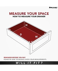 Rev-a-Shelf Wood Trim to Fit Drawer Organizer Insert, 33.13'' x 22'', 4WUT-36-1