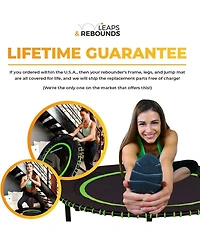 Leaps and Rebounds Fitness Trampoline, 40-inch or 48-inch |Adults and Kids Rebounder for Indoor and Outdoor