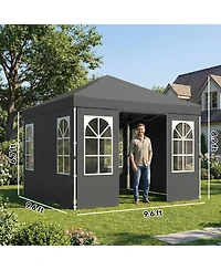 Outsunny Pop Up Canopy Tent with One Push Setup