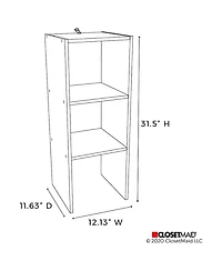 Closetmaid Decorative Home Stackable 2-Cube Cubeicals Organizer Storage, White