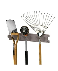 Suncast 2 Foot Wall Mount Long Handled Garden Tool Hanger Organizer (2 pack)