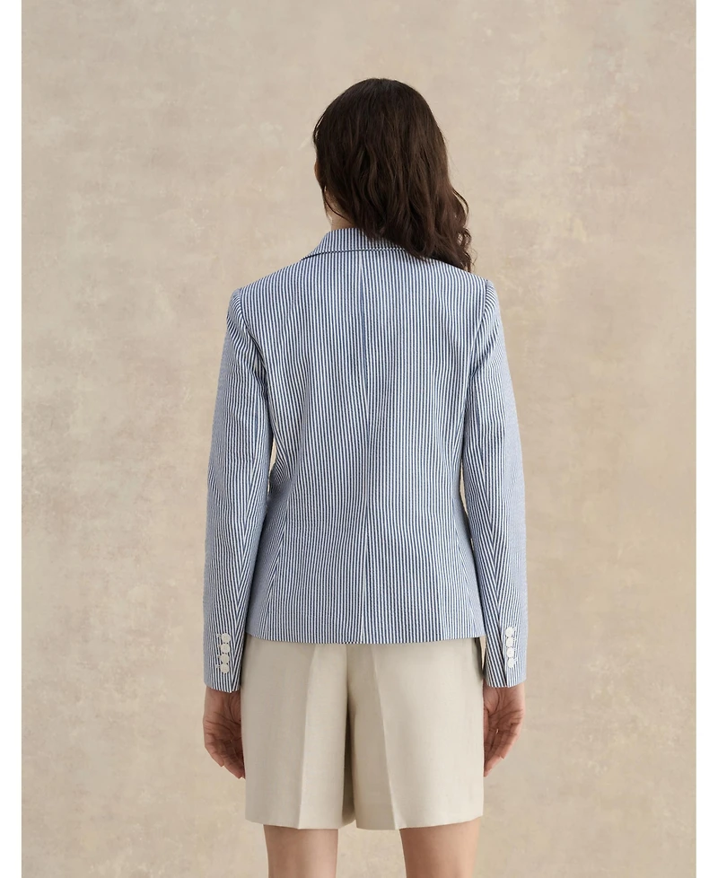 Hobbs Blake Structured Single-Button Blazer