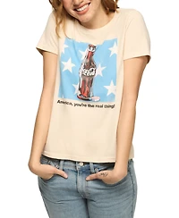 Lucky Brand Women's Coca Cola Bottle Stars Classic Crewneck T-Shirt