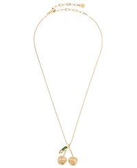 Ettika 18k Gold-Plated Sweet Cherry Necklace