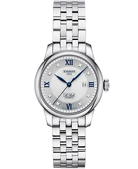 Tissot Women's Swiss Automatic Le Locle Diamond Accent Stainless Steel Bracelet Watch 29mm