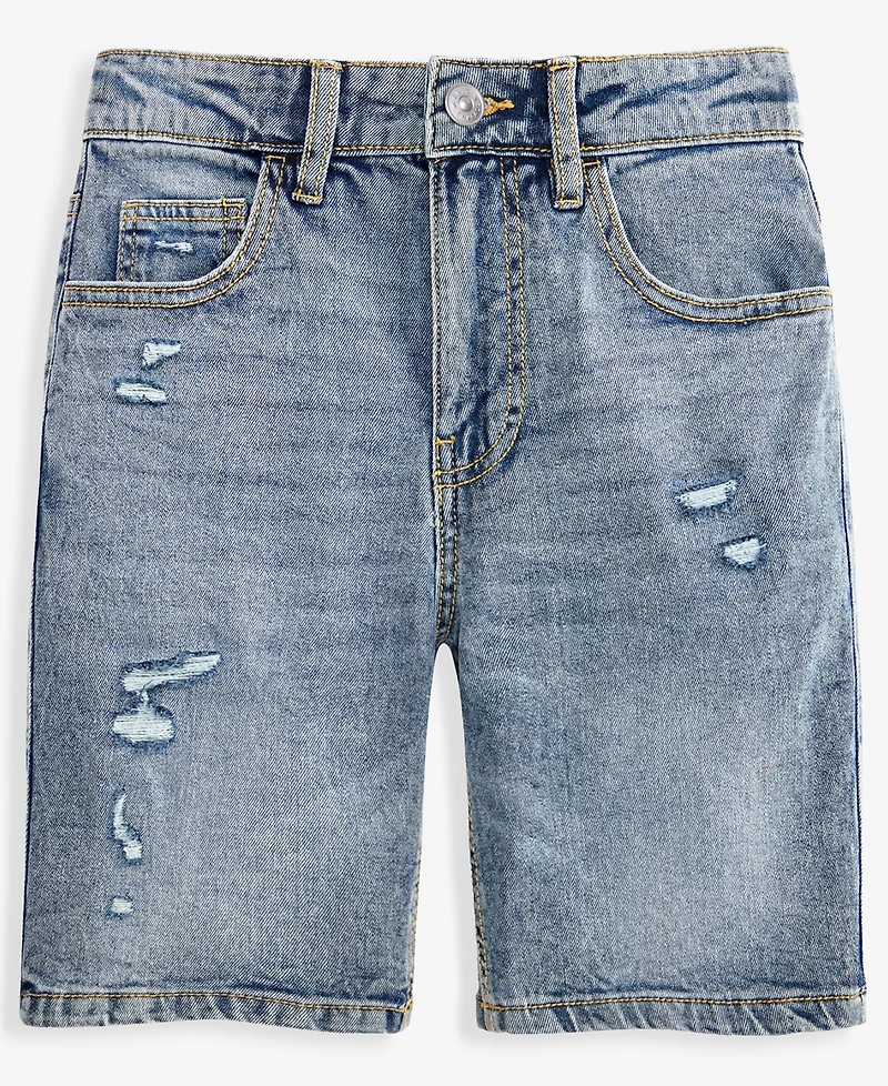 Epic Threads Big Boys Distressed Denim Shorts, Macy's Exclusive