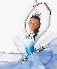 Holiday Lane Ballet Dancing African American Ballerina in Blue Ornament, Exclusively at Macy's