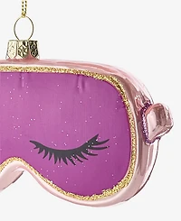 Holiday Lane Beauty Boom Glass Sleep Mask Ornament, Macy's Exclusive