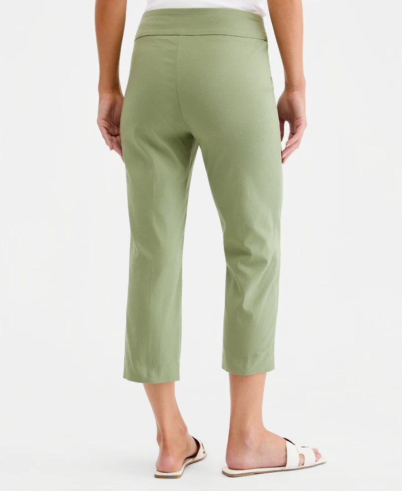 Jm Collection Women's Pull-On Capri Tummy-Control Pants, Exclusively at Macy's