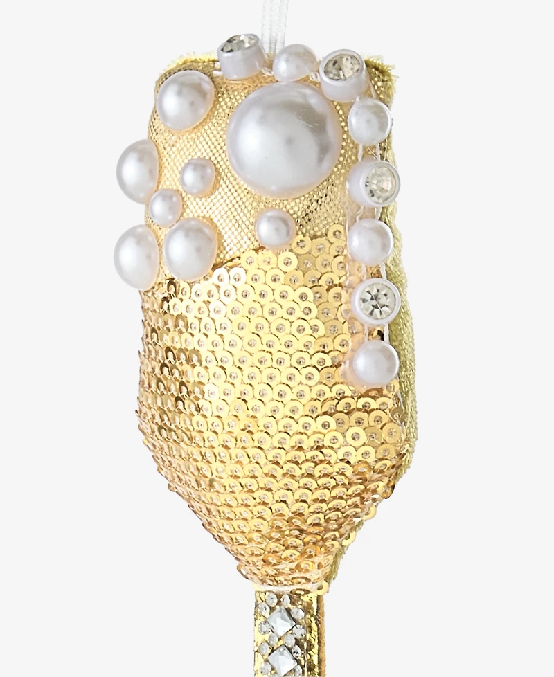 Holiday Lane Beauty Boom Champagne Ornament, Macy's Exclusive