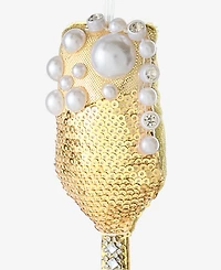 Holiday Lane Beauty Boom Champagne Ornament, Macy's Exclusive