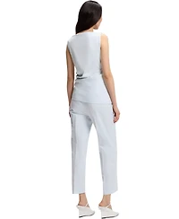 Boss by Hugo Women's Mercerized Cotton Cowl-Neck Asymmetric Top