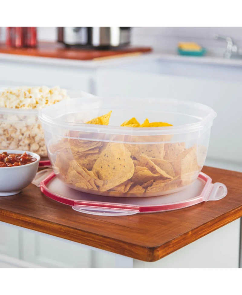 Sterilite Ultra Seal 8.10 Quart Plastic Food Storage Bowl Container, 2 Pack