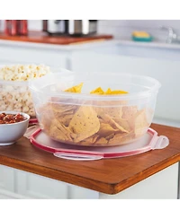 Sterilite Ultra Seal 8.10 Quart Plastic Food Storage Bowl Container, 2 Pack