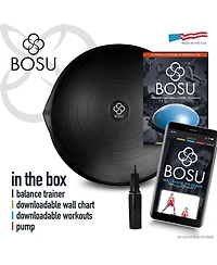 Bosu Balance Trainer Exercise Ball, Fitness Equipment for Home Exercise, 26-Inch, Black