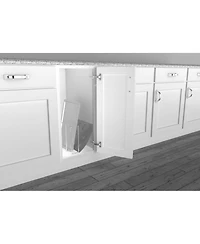 Rev-a-Shelf U-Shaped Bakeware Divider Cabinet Organizer Chrome, 596-10CCR-52
