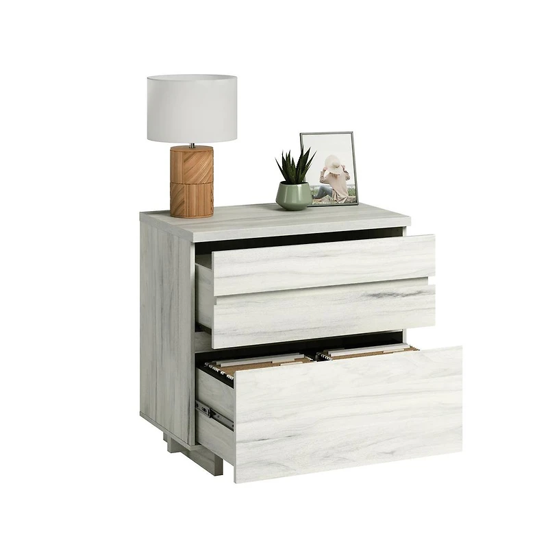 Sauder Porto Palma File Cabinet, Haze Acacia finish