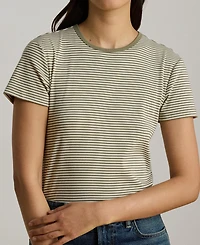 Lauren Ralph Women's Striped Short-Sleeve T-Shirt