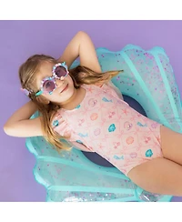 Sweet Wink Little Girls Mermaid Trellis Bathing Suit