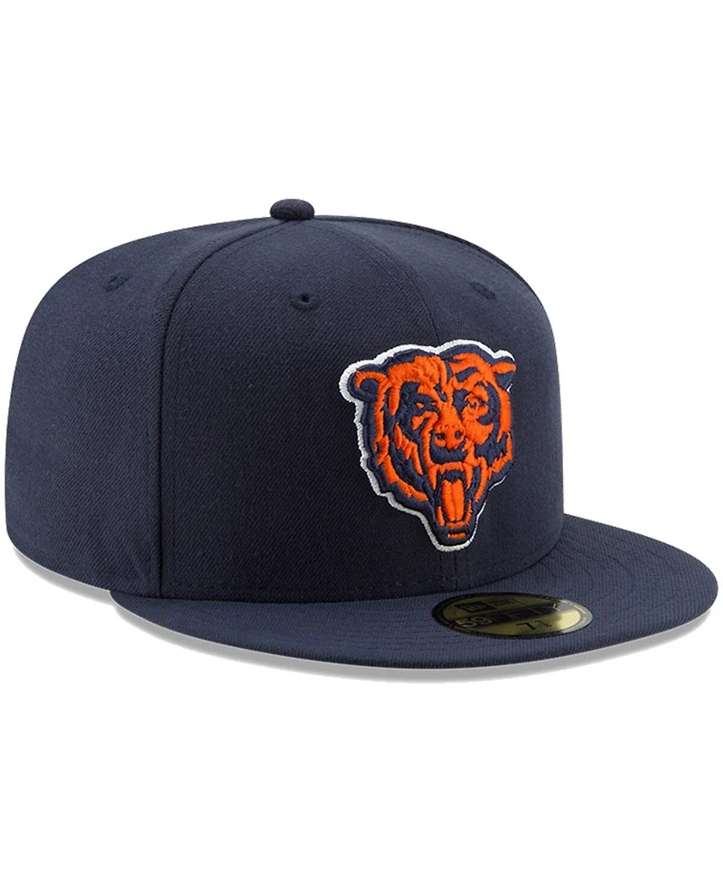 New Era Men's Navy Chicago Bears Team Basic 59FIFTY Fitted Hat