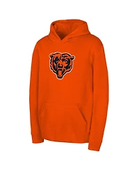 Outerstuff Big Boys and Girls Orange Chicago Bears Team Logo Pullover Hoodie