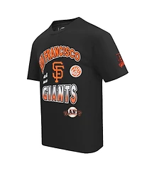 Pro Standard Men's Black San Francisco Giants Turn It Up Dropped Shoulder T-Shirt