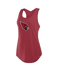 Fanatics Women's Cardinal Arizona Cardinals Iron Fan Tank Top